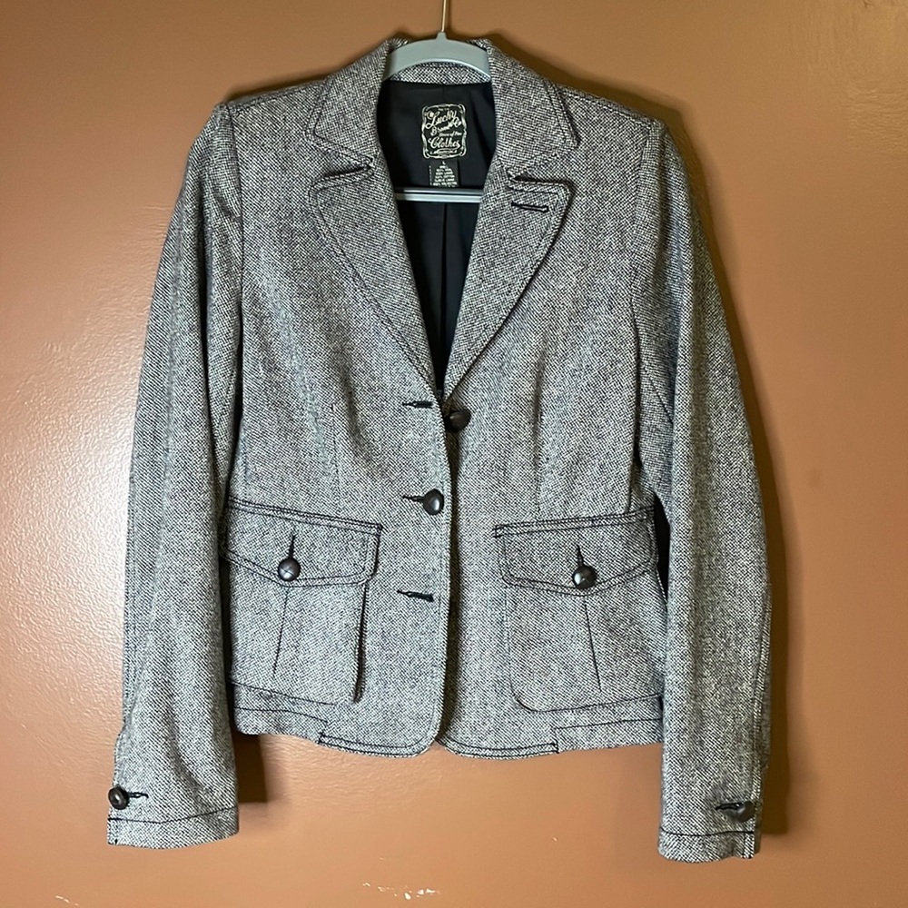 Lucky Brand wool tweed jacket